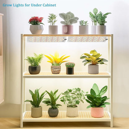 Led Grow Light,Grow Lights for Indoor Plants Full Spectrum, 316leds Plant Lights for Indoor Growing with 3/9/12H Timer, 10 Types of Brightness Grow Light for Seed Starting (4pcs)