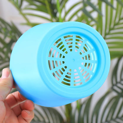 Tergy 50 Pack 4 Inch Plant Pots Bulk Small Plastic Planters Pots with Drainage Holes Flower Pot for Succulent, Cactus, Herb, African Violet (50pcs-Multicolor, 4Inches)