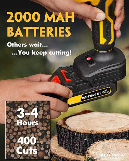 21V Electric Pruning Shears, Cutting Diameter 30mm 1.2" Efficiently Cordless Pruners with LCD Display, 2.0Ah Battery & SK5 Blade for Tree Gardening Branch Cutter, Gifts for Men Dad Him Christmas