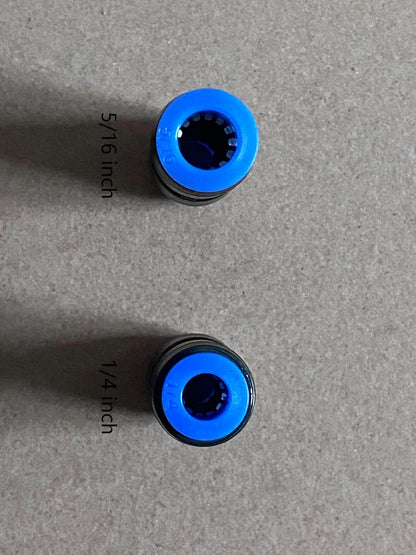 5/16" OD x 1/4" OD Pneumatic quick Connector Push to Connect fittings Straight reducer Union/Coupler (Pack of 5)
