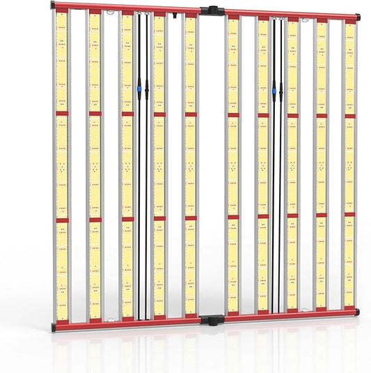 AGLEX 1000W LED Grow Lights, Full Spectrum Grow Light with UV IR, Daisy Chain Plant Bar Style Grow Light Foldable & Dimmable for Indoor Growing Commercial Hydroponic Growing Lamp 6x6ft Core Coverage