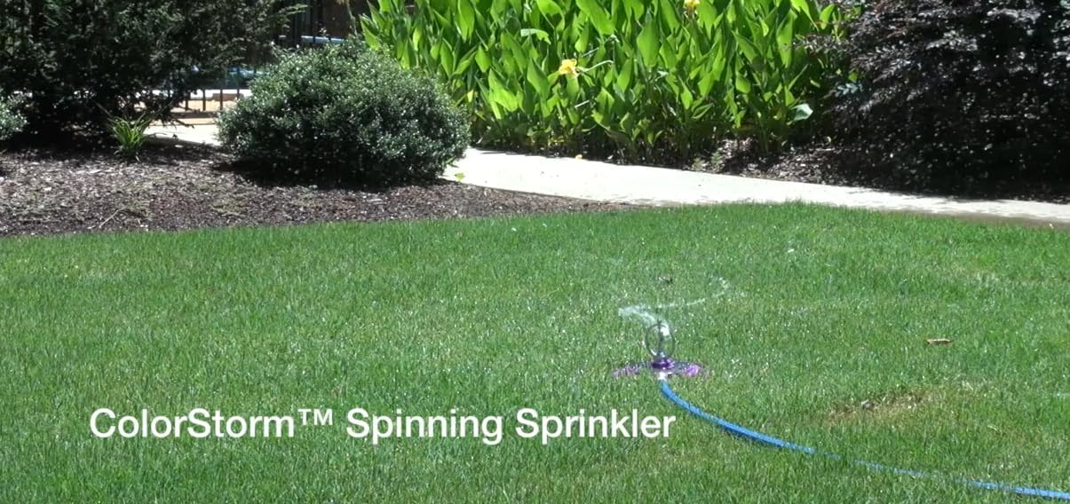 Dramm 15074 ColorStorm Spinning Sprinkler, Green