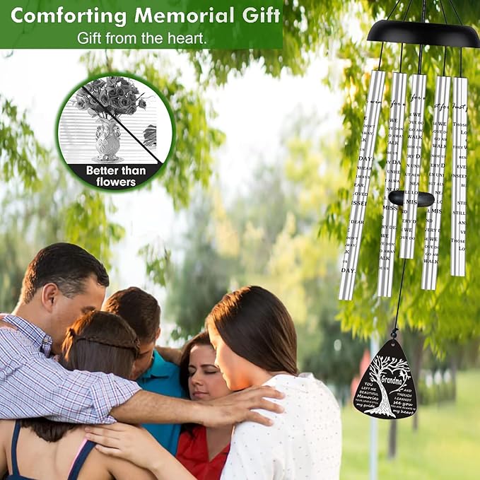 Sympathy Memorial Wind Chimes Bereavement Memorial Gifts for Loss of Grandma Sympathy Memorial Gifts for Loss of Loved One in Memory of Grandma