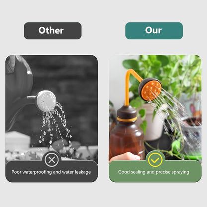 2 Pack Watering Can for Seedlings, Small Watering Can for House Plant Garden Flower 15oz/0.45L (Brown)