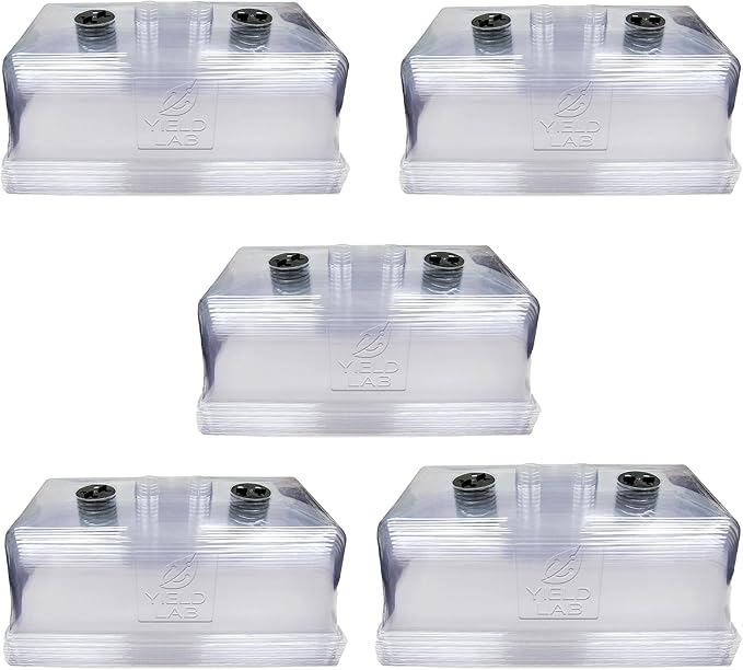 7 Inch Propagation Dome - 50 Pack Humidity Vented Domes – Plant Growing Dome for Seedling, Germination, Soil & Hydroponic Horticulture