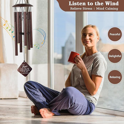 Best Friend Birthday Gifts for Women, Unique Birthday Gifts for Best Friends BFF Bestie, 32" Bronze Wind Chimes