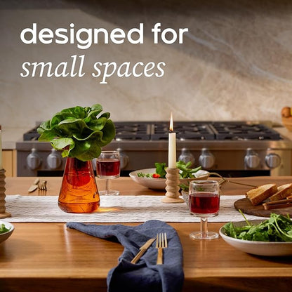 Counterstand Set – Vase Plant for Indoor Edible Garden Kit for Herbs & Lettuce – Small-Space Hydroponic System – Home Decor & Gifting – with Glow Lamp