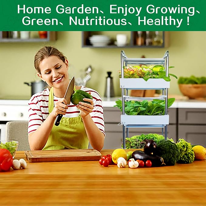 Hydroponics Growing System Plant Germination Kits Hydrophonic Planter for Indoor Garden Vegetable Herb Microgreens Growing Aerogarden Gardening 6 Large Pods(≈ 5X Small Pods)