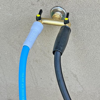 HQMPC 2 Way Hose Splitter Heavy Duty Water Splitter Outdoor 2 Way Strong HEX Nut Connect 3/4" GHT