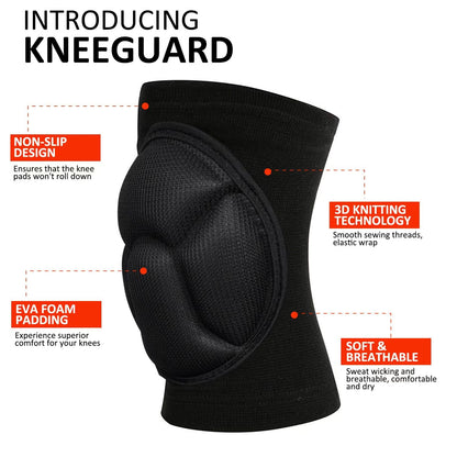 Knee Pads for Garden, Gardening, House Cleaning, Construction Work, Dancing, Volleyball, Flooring, Climbing, Riding Kneepads with Thick EVA Foam Padding, Outdoor Sports Kneeling Pads Cushion Floors Scrubbing for Men Women (Large)