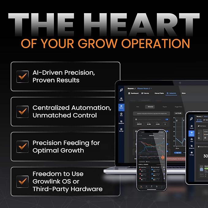valveLINK 8-Channel Irrigation Controller – Automates Valves for Watering & Crop Steering in Controlled Environment Agriculture – Manual or Automatic Operation via Sensors, Timers, Schedules