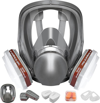 Reusable Respirator Mask - Respirator Mask with Filters, Dust Mask for Spray Paint Chemicals Epoxy Resin