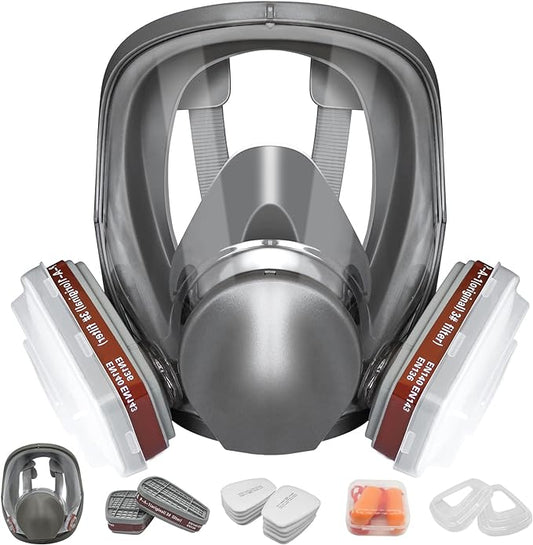 Reusable Respirator Mask - Respirator Mask with Filters, Dust Mask for Spray Paint Chemicals Epoxy Resin