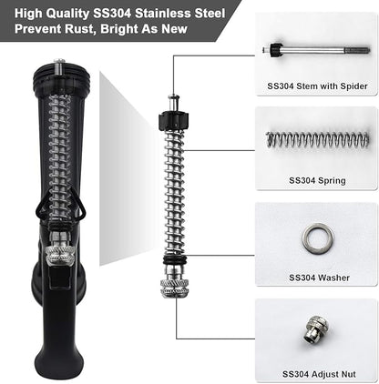 Hose Nozzle 4 Pack, Full Size Pistol Grip Water Nozzle Sprayer with Threaded Front, High Pressure Nozzle, Adjustable Spray Water Flow for Watering Plants, Showering Pet, Washing Car, Cleaning