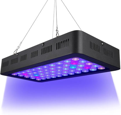 ARKNOAH LED Aquarium Light 165W, Full Spectrum Fish Tank Light Dimmable Brightness for Freshwater and Saltwater Aquariums, Energy-Efficient Coral & Plant Growth