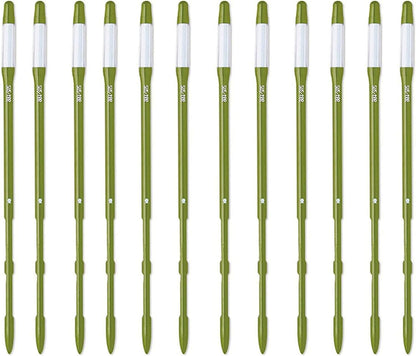 IPPINKA Sustee Aquameter, Bundle of 12, House Plant Soil Moisture Meter, Best for Indoor Potted Plants - Large Green Refillable