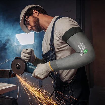 Schwer AIR-SKIN ANSI A6 Cut Resistant Arm Sleeves for Men&Women S903, 22in Non-PFAS Arm Protectors for High Risk Work, UPF50+ UV Protection Gardening Sleeves for Farming, Lightweight, Breathable