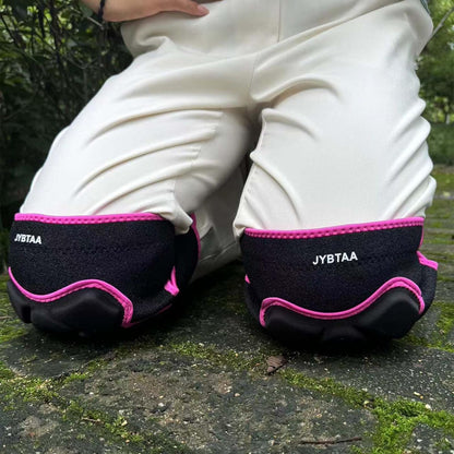 Mem/Women Cleaning Knee Pads, Waterproof Garden Knee Pad for Flooring, Flexible Soft Knee Protector for Kneeling Crawling Work, Adjustable Safety Foam Pads for Yard Tile Construction, Rose Red L. (1 Pair)