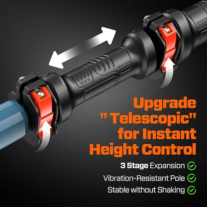 SENIX 10" Cordless Pole Saw, X6 60V Max 3.0Ah Battery Powered Pole Saw with 14ft Reach Carbon Fiber Telescoping Pole, 65.5ft/s Cutting Speed for Pruning and Trimming Branches(CSPX6-M)