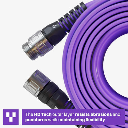 SERENITY Garden Hose 100ft, No-Kink, Lightweight, UV & Abrasion Resistant, Flat-to-Round Design, with 450 PSI burst pressure, Stylish Water Hose, Engineered for High-Performance Outdoor Use