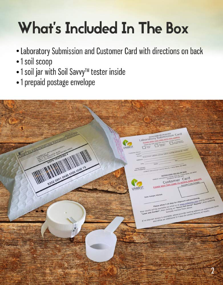Soil Savvy - Soil Test Kit | Understand What Your Lawn or Garden Soil Needs, Not Sure What Fertilizer to Apply | Analysis Provides Complete Nutrient Analysis & Fertilizer Recommendation On Report