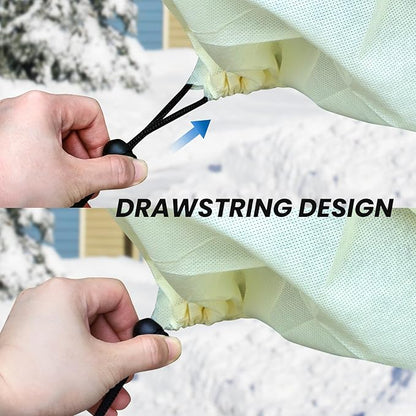 MIXC 2 Packs Plant Covers Freeze Protection, 59" x 19.7" x 21.7" Winter Plant Cover Cold Weather Tree Frost Cloth Warm Blankets Shrub Covers for Outdoor Plant