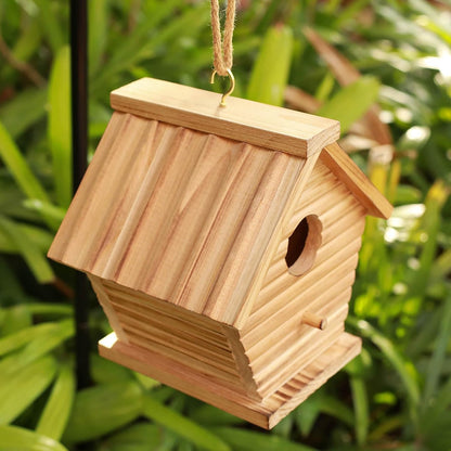 STARSWR Bird House Outside Clearance,Outdoor Birdhouse for Bluebird Finch Cardinals,Hanging Wooden Bird Houses, Easy to Clean, Ventilation.