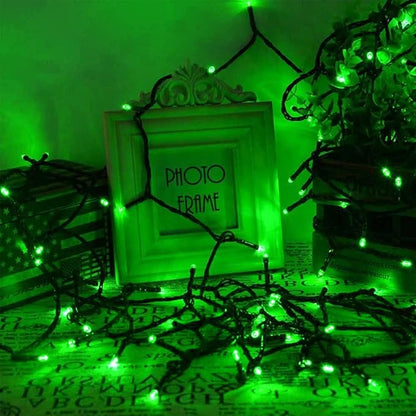 75.8 FT 200 LED Green Christmas String Lights Outdoor & Indoor, Memory Function & Timer & 8 Modes, Extendable Ultra Bright Green Wire Waterproof Mini Lights for Christmas Tree Yard Holiday Party Decor
