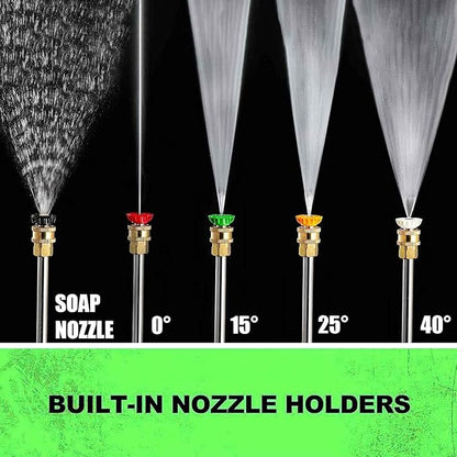 Commercial 4200PSI 4GPM 212CC Gas Pressure Washer, 7.0 HP Professional Gas Power Washer with 5 Nozzles 25FT Hose Foam Bottle for Car Fence Driveway Yard (EPA/CARB/ETL Compliant), Black