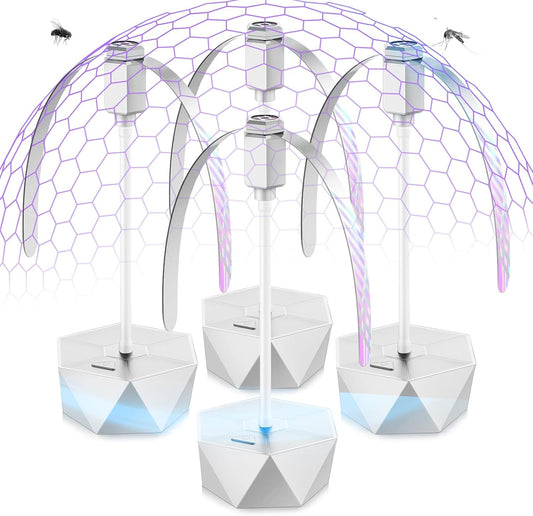 GUIDOT Fly Bug Fans for Food Tables, Fly Control Spinner Table Top Keep Flies Away from Patio Picnic Party Restaurant Kitchen Camping and BBQ