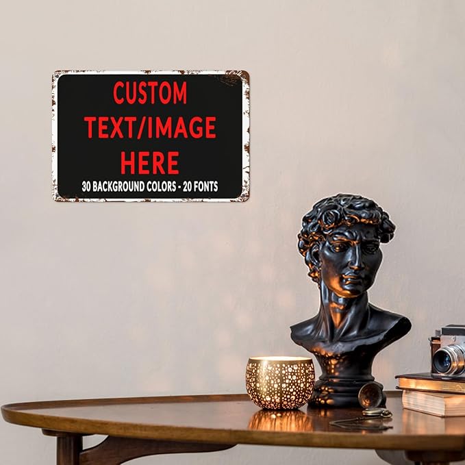 Custom Sign Personalized Custom Metal Sign, Customize For Office, Business, Workplace, Office, Home, Delivery Signs 8x12