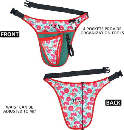 KUNN Garden Tool Belt - Adjustable Tool Organizer Belt Pouch Multi-Purpose Pocket for Gardening,Plumbing,Florists,DIY