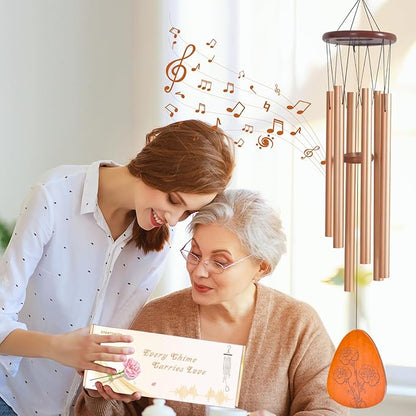 Moms Wind Chimes, Gifts for Mom, Thanksgiving Christmas Mother's Day Best Gift for Mom, Mother Birthday Gift from Daughter Son, Love Reminder Gifts