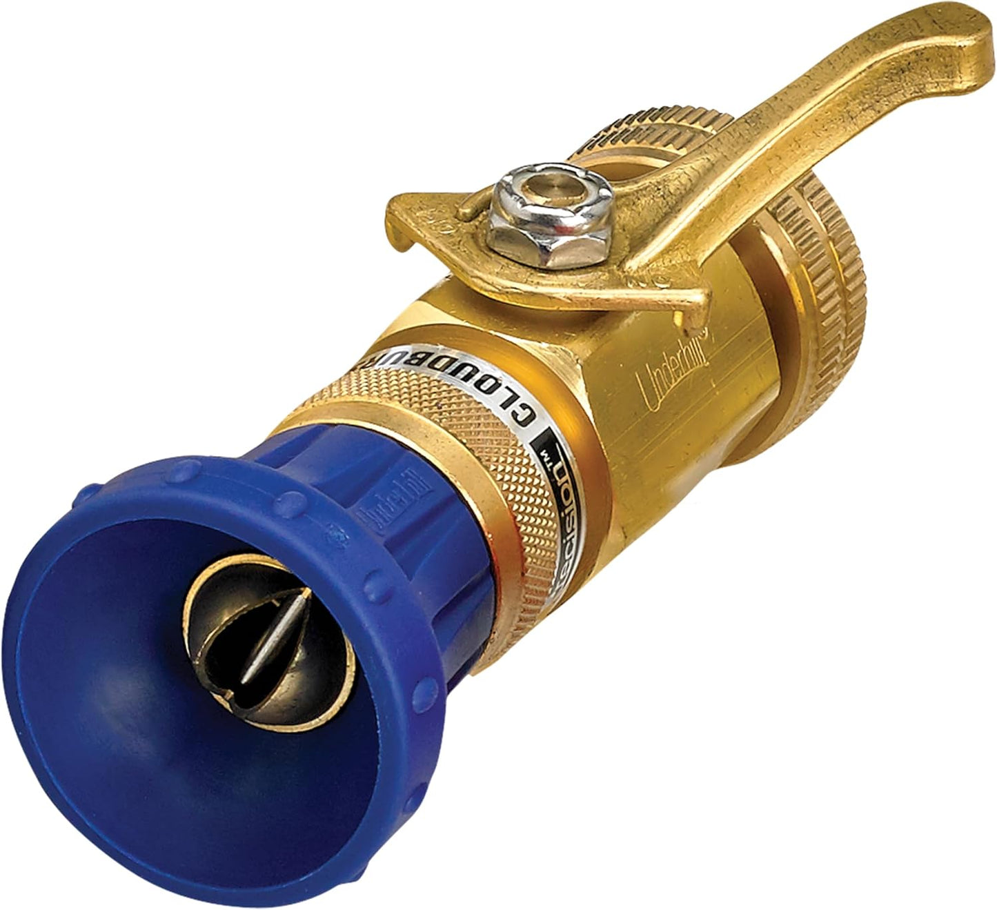Underhill Precision Cloudburst with High Flow Control Valve Garden Water Hose Nozzle, Sprayer, 48 GPM 80 PSI, 3/4-Inch by 1-Inch, Heavy-Duty, HN4800CV