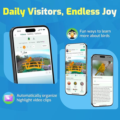 Smart Hummingbird Feeder with Camera Solar Powered, AI Identify, Instant Notification, Leakproof & Ant Moat, Outdoors Hanging, Idea Gift for Bird Lovers (20 oz)