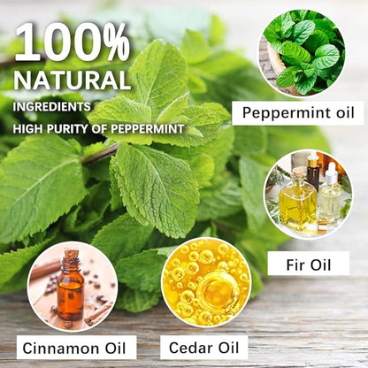 Rodent Repellent, Mouse Repellent, Mice Repellent Indoor, Rat Repellent, Mouse Deterrent for Car, Peppermint Balls for Mice, Keep Mice Out of Garage, Moth Balls for Outdoor Use-12Pcs