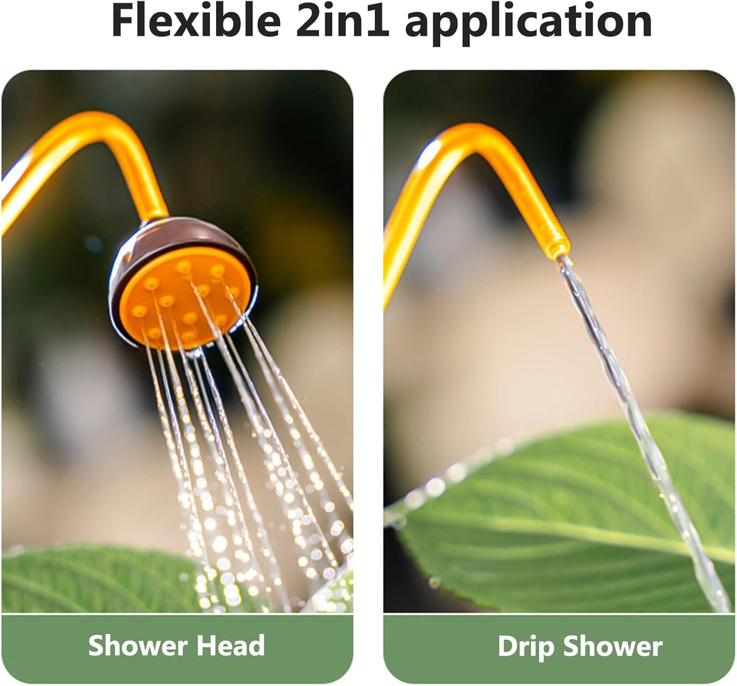 2 Pack Watering Can for Seedlings, Small Watering Can for House Plant Garden Flower 15oz/0.45L (Brown)