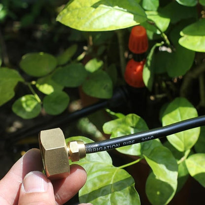 Drip irrigation hose connector, Garden Hose Adapter, Standard 3/4" GHT Female Thread to 1/4" Tube Adapter for Water Hose, Convert 3/4" Garden Hose to 1/4" Tube Drip Irrigation Parts (4 PCS)