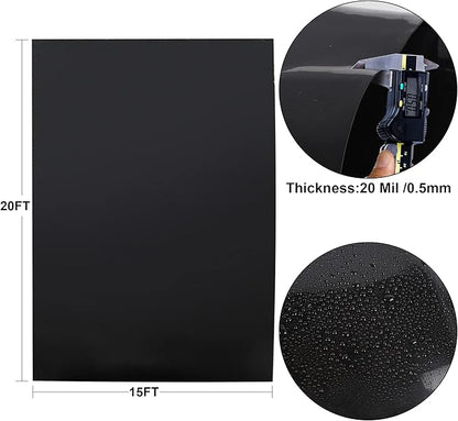 15 x 20 FT Pond Liner, 20 Mil Fish Pond HDPE Liner, Pond Liners for Outdoor Ponds, Koi Ponds, Garden Fountain, Waterfall