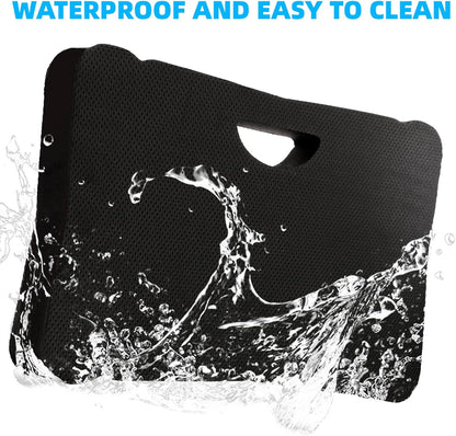 ZENFUN 3 Pack Kneeling Mats, Waterproof Kneeling Pad, Black Heavy Duty Thick Foam Knee Cushion, High Density Premium Kneeling Pads for Yoga Exercise, Foam Kneeler Mat Garden Cushions, Water Proof