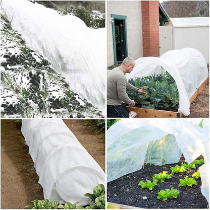 REMIAWY Plant Covers Freeze Protection, 10FTX33FT Frost Cloth Plant Cover Blanket for Outdoor Plants Floating Row Covers for Garden Vegetables Raised Beds Insect Protection Season Extension