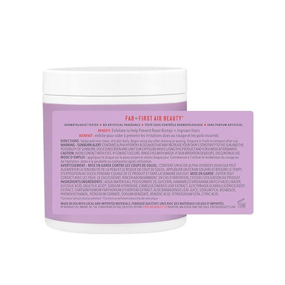 First Aid Beauty - Ingrown Hair Pads with BHA + AHA - Aftershave Treatment Pads to Help Prevent Razor Bumps for Men & Women - Exfoliate Underarms & Bikini Area - Compostable for Daily Use - 28 Pads