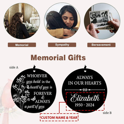 Personalized 36" Memorial Wind Chimes for Outside, Sympathy and Bereavement Gift for Loss of Loved One, A Thoughtful Remembrance of Mother, Father or Husband for Garden and Patio