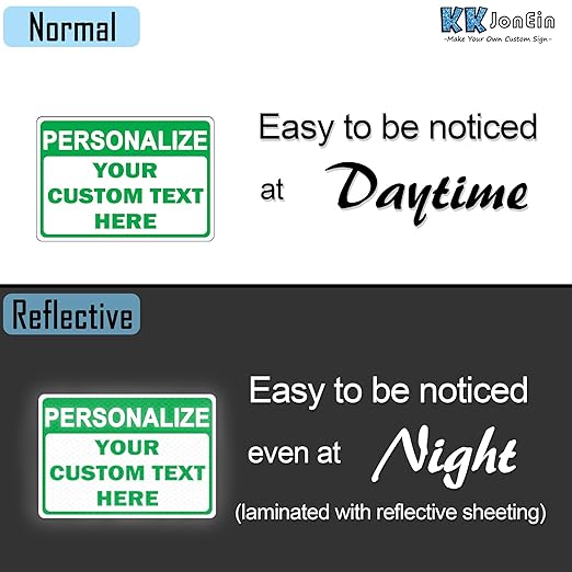 Custom Sign Outdoor 12x8 Inches Vertical, Metal Gate Sign Personalized for Outside, Customized for Home, Office, Garage, Porch, Delivery Signage, .040 Aluminum, Rust Free, Waterproof