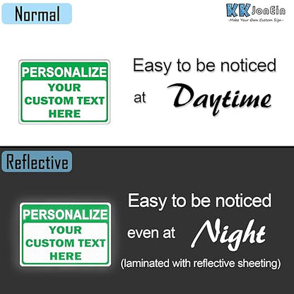 Custom Sign Outdoor 12x8 Inches Vertical, Metal Gate Sign Personalized for Outside, Customized for Home, Office, Garage, Porch, Delivery Signage, .040 Aluminum, Rust Free, Waterproof