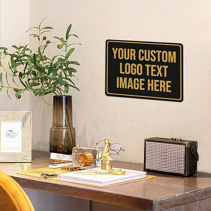 Custom Metal Signs - Personalized Business, Office, Home, Delivery, Road, Garden, Hazard, Parking, Decorative Signs, 18''x12''