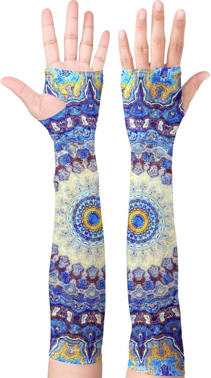 Gardening Sleeves Farm Sun Protection Arm Cooling Sleeves Thorn Proof Garden for Women Men with Thumb Hole