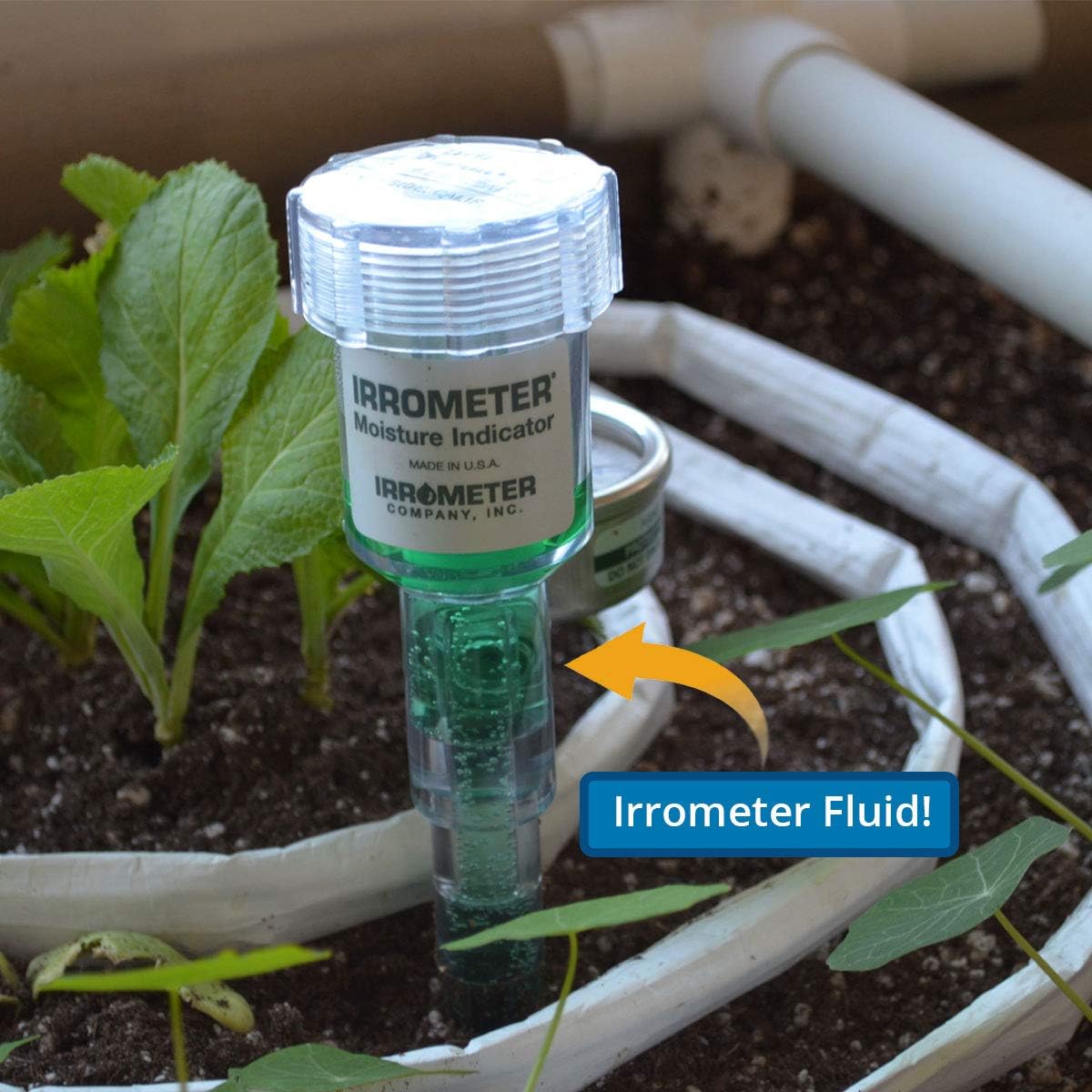 Sustainable Village Irrometer Low Tension Model LT 6 Inch with Service Unit Kit | Measure Soil Water Tension | Great for Measuring Soil Moisture in Soil, Peat, Bark, Sand, Perlite and Vermiculite