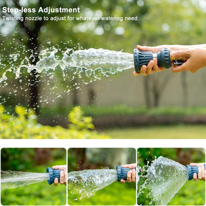 FANHAO Fireman Style Garden Hose Nozzle, Heavy Duty Metal Fire Water Nozzle, High Power Leak Proof Adjustable Hose Sprayer Nozzle for Garden Watering, Patio Cleaning, Car & Pets Washing