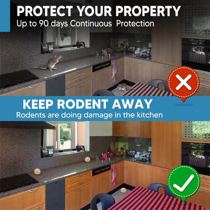 Rodent Repellent Indoor,Mouse Repellent,Mice Repellent Indoor,Rodent Away Repellant,Rat Repellent,Keeps Mice Away,Peppermint Oil Repel Mice from Nesting,Covers 50 sq. ft,Effective for 60-90 Days-4P